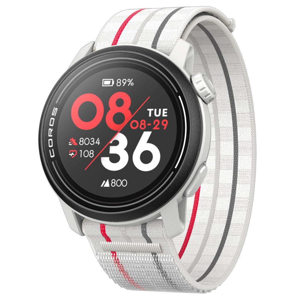 Coros Pace 3 GPS Sport Watch Nylon White 