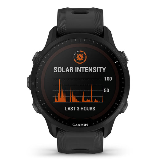 Garmin Forerunner 955 Solar GPS Running and Triathlon Smartwatch, Black