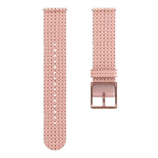 Polar 20mm Replacement Watch Bands Ignite, Ignite 2, Pacer and Unite Woven Small Pink Rose